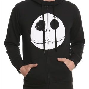 Disney nightmare before Christmas zip hoodie black